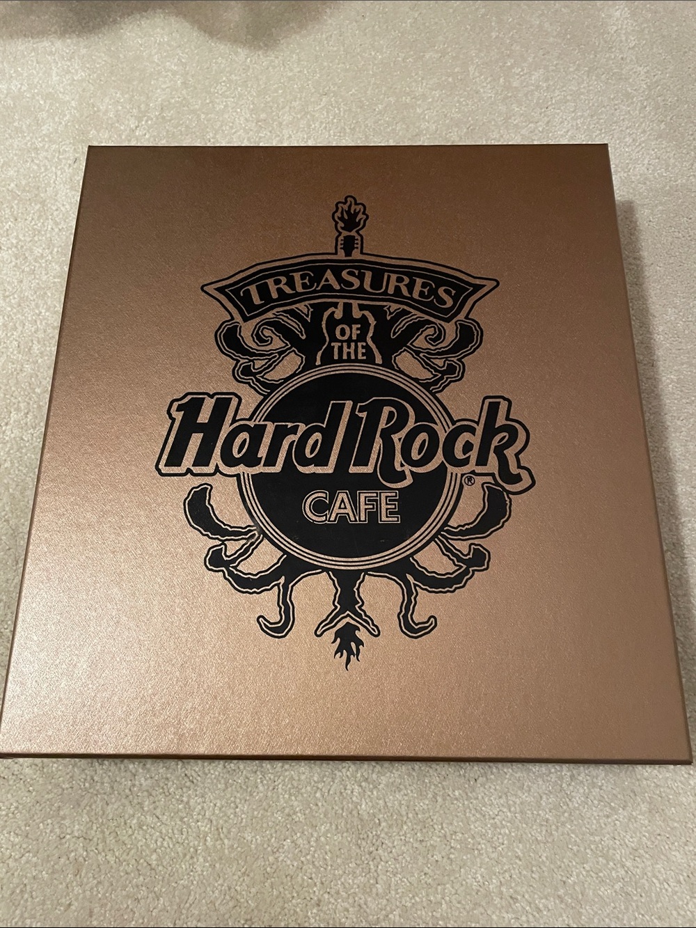 Hard Rock Cafe Metallic Bronze Plaque with Black Logo